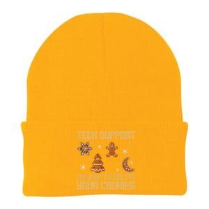 Funny Tech Support IM Here To Delete Your Cookies Christmas Knit Cap Winter Beanie