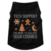 Funny Tech Support IM Here To Delete Your Cookies Christmas Doggie Tank