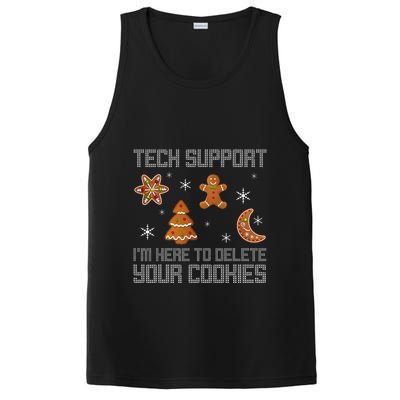 Funny Tech Support IM Here To Delete Your Cookies Christmas PosiCharge Competitor Tank