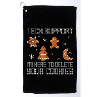 Funny Tech Support IM Here To Delete Your Cookies Christmas Golf Towel