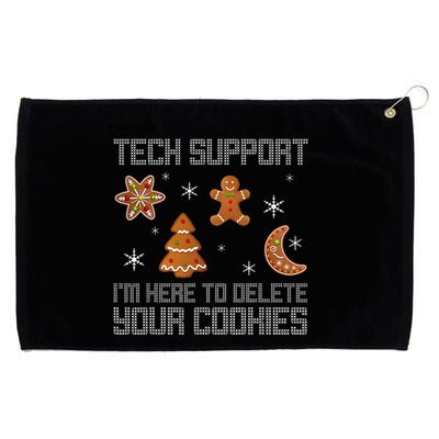 Funny Tech Support IM Here To Delete Your Cookies Christmas Grommeted Golf Towel