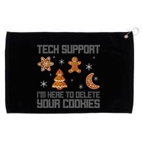 Funny Tech Support IM Here To Delete Your Cookies Christmas Grommeted Golf Towel
