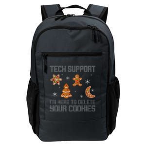 Funny Tech Support IM Here To Delete Your Cookies Christmas Daily Commute Backpack