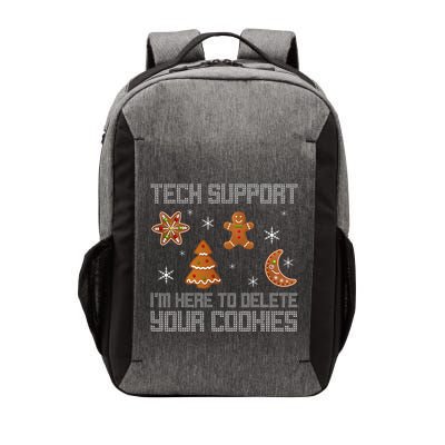 Funny Tech Support IM Here To Delete Your Cookies Christmas Vector Backpack