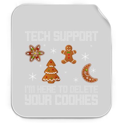 Funny Tech Support IM Here To Delete Your Cookies Christmas Permanent Decal Sticker