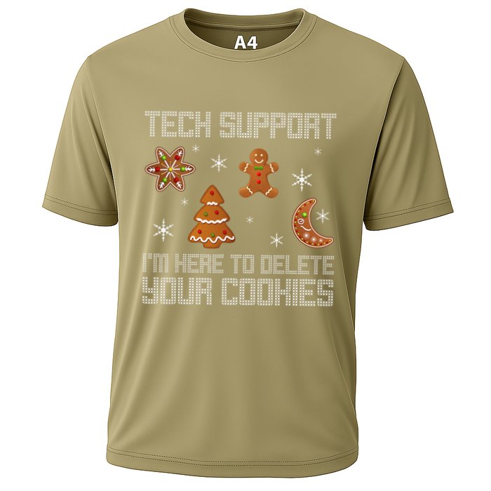 Funny Tech Support IM Here To Delete Your Cookies Christmas Performance Shirt
