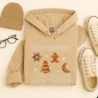 Funny Tech Support IM Here To Delete Your Cookies Christmas Hoodie