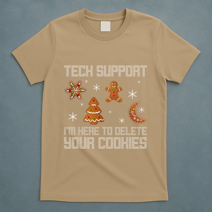 Funny Tech Support IM Here To Delete Your Cookies Christmas T-Shirt