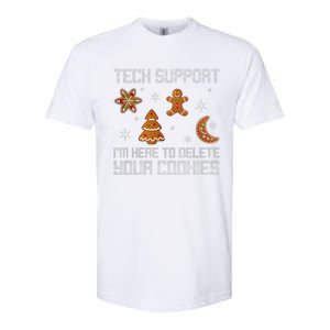 Funny Tech Support IM Here To Delete Your Cookies Christmas Softstyle CVC T-Shirt