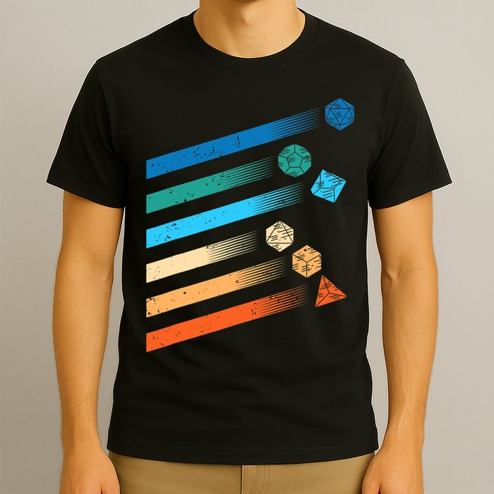 Funny Tabletop Shirt Dice For Dragons D20 RPG Gamer Tabletop T-Shirt