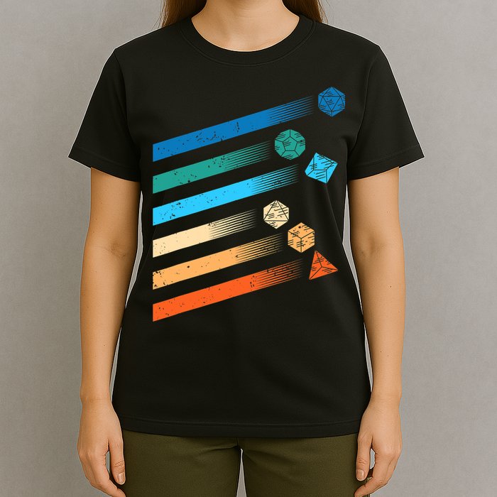 Funny Tabletop Shirt Dice For Dragons D20 RPG Gamer Tabletop T-Shirt