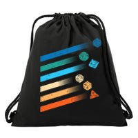 Funny Tabletop Shirt Dice For Dragons D20 RPG Gamer Tabletop Drawstring Bag