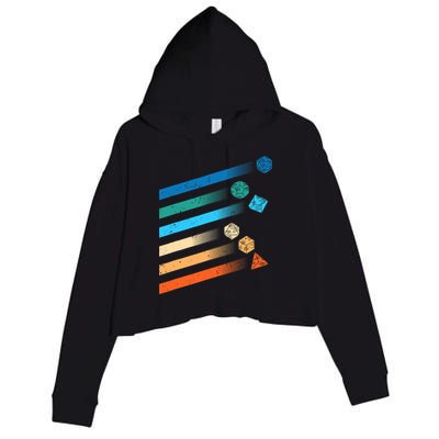 Funny Tabletop Shirt Dice For Dragons D20 RPG Gamer Tabletop Crop Fleece Hoodie