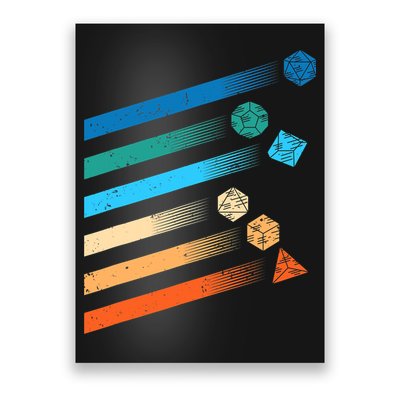 Funny Tabletop Shirt Dice For Dragons D20 RPG Gamer Tabletop Poster