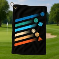 Funny Tabletop Shirt Dice For Dragons D20 RPG Gamer Tabletop Golf Towel