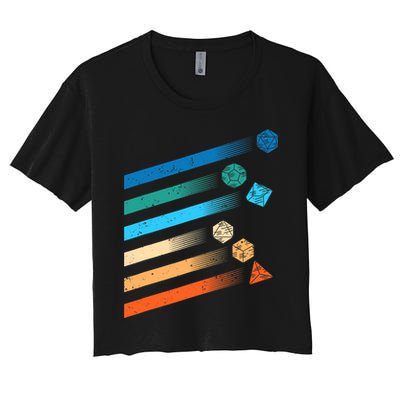 Funny Tabletop Shirt Dice For Dragons D20 RPG Gamer Tabletop Crop Top