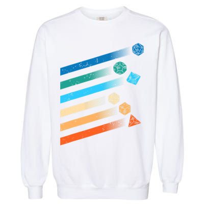 Funny Tabletop Shirt Dice For Dragons D20 RPG Gamer Tabletop Garment-Dyed Sweatshirt