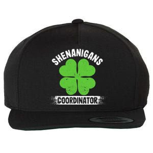 Funny Teacher St Patrick's Day Irish Shenanigans Coordinator Wool Snapback Cap