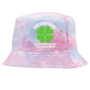 Funny Teacher St Patrick's Day Irish Shenanigans Coordinator Tie-Dyed Bucket Hat