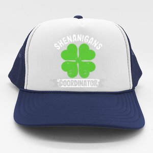 Funny Teacher St Patrick's Day Irish Shenanigans Coordinator Trucker Hat