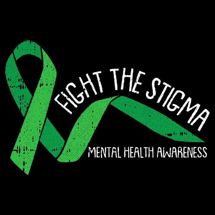 Fight The Stigma Mental Health Awareness Green Ribbon Cooling Performance Crew T-Shirt