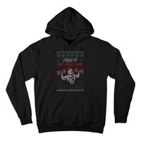 Frosty The Swoleman Funny Gymer Ugly Xmas Hoodie