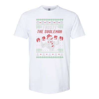 Frosty The Swoleman Funny Gymer Ugly Xmas Softstyle CVC T-Shirt