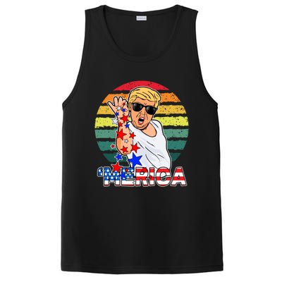 Funny Trump Salt Merica Freedom 4th Of July Great Gift PosiCharge Competitor Tank