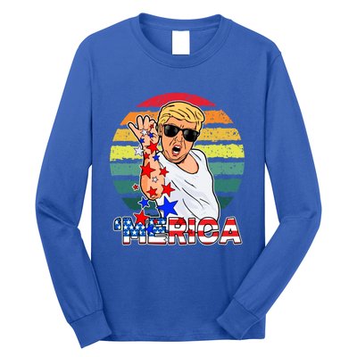 Funny Trump Salt Merica Freedom 4th Of July Great Gift Long Sleeve Shirt