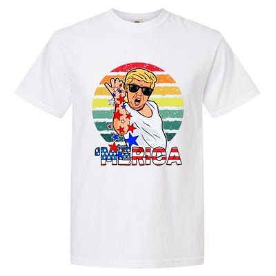 Funny Trump Salt Merica Freedom 4th Of July Great Gift Garment-Dyed Heavyweight T-Shirt