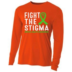 Fight The Stigma Tal Health Awareness Gift Cooling Performance Long Sleeve Crew