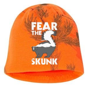 Fear The Skunk Zoologist Zookeeper Wildlife Animal Lover Kati - Camo Knit Beanie