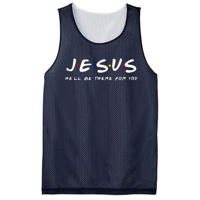 Friends TV Show Jesus Hell Be There For You Mesh Reversible Basketball Jersey Tank