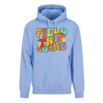 Field Trip Squad Hippie Kids Retro Groovy Field Day Teachers Unisex Surf Hoodie