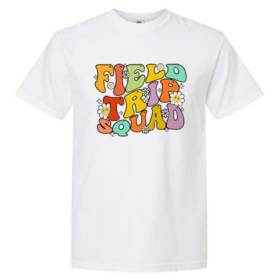 Field Trip Squad Hippie Kids Retro Groovy Field Day Teachers Garment-Dyed Heavyweight T-Shirt