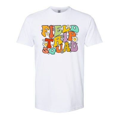 Field Trip Squad Hippie Kids Retro Groovy Field Day Teachers Softstyle CVC T-Shirt