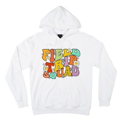 Field Trip Squad Hippie Kids Retro Groovy Field Day Teachers Hoodie