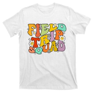 Field Trip Squad Hippie Kids Retro Groovy Field Day Teachers T-Shirt