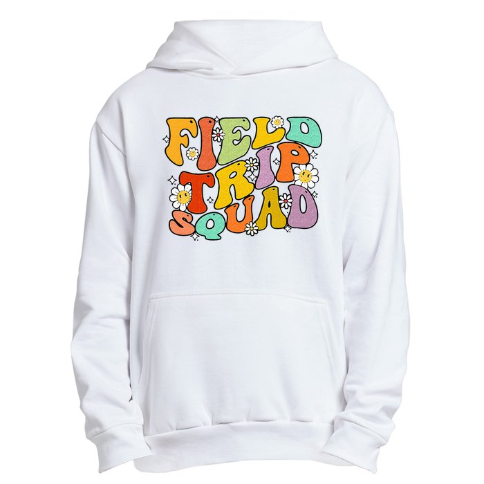 Field Trip Squad Hippie Kids Retro Groovy Field Day Teachers Urban Pullover Hoodie