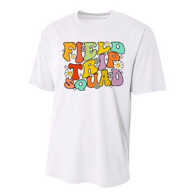 Field Trip Squad Hippie Kids Retro Groovy Field Day Teachers Performance Sprint T-Shirt