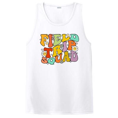 Field Trip Squad Hippie Kids Retro Groovy Field Day Teachers PosiCharge Competitor Tank