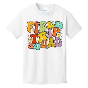 Field Trip Squad Hippie Kids Retro Groovy Field Day Teachers Kids T-Shirt