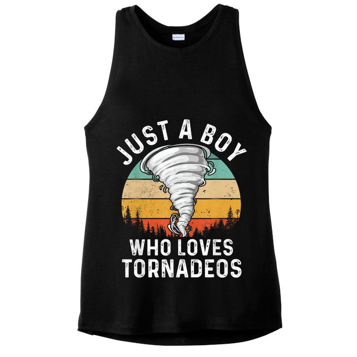Funny Tornado Storm Chasing Twister Hurricane Boys Ladies PosiCharge Tri-Blend Wicking Tank