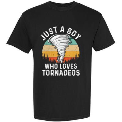 Funny Tornado Storm Chasing Twister Hurricane Boys Garment-Dyed Heavyweight T-Shirt