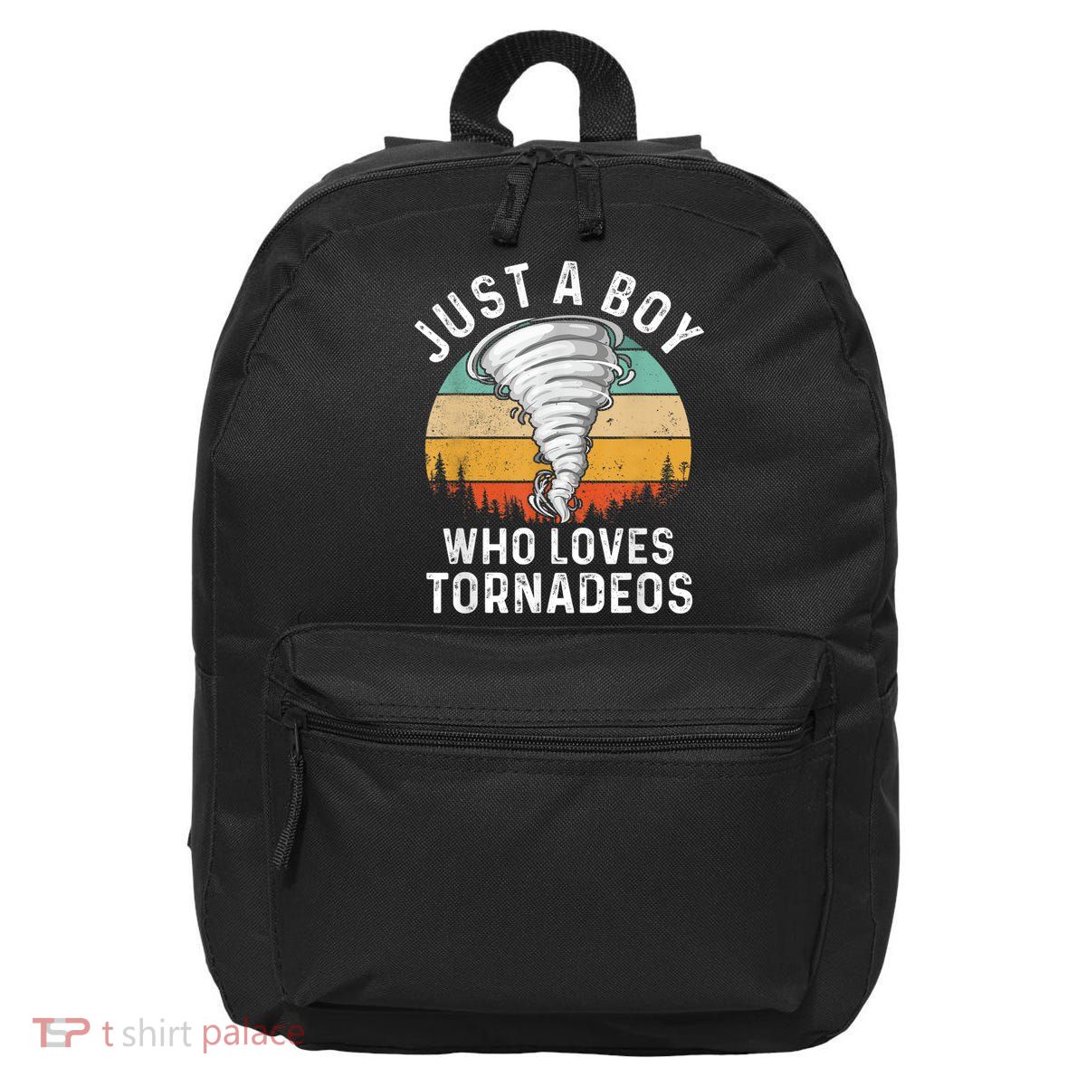 Funny Tornado Storm Chasing Twister Hurricane Boys 16 in Basic Backpack