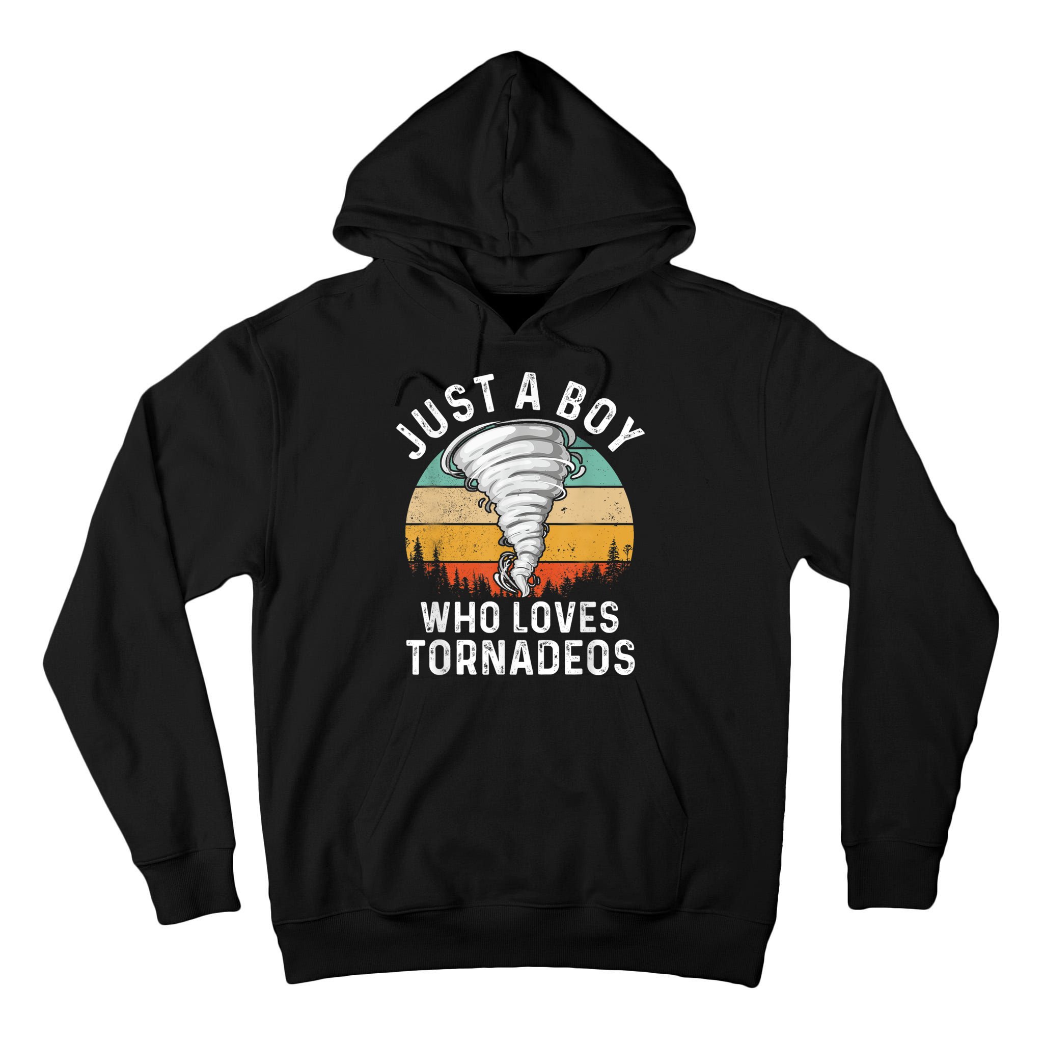 Funny Tornado Storm Chasing Twister Hurricane Boys Tall Hoodie