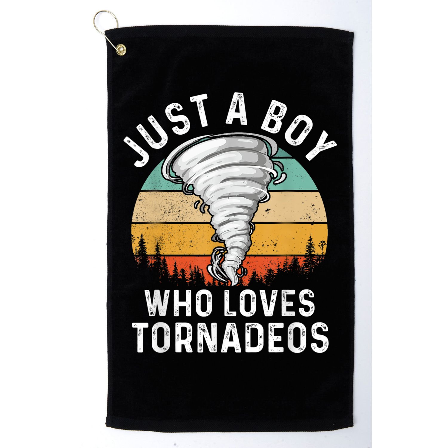 Funny Tornado Storm Chasing Twister Hurricane Boys Golf Towel
