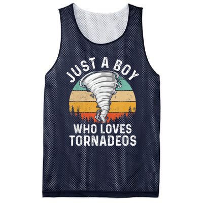 Funny Tornado Storm Chasing Twister Hurricane Boys Mesh Reversible Basketball Jersey Tank