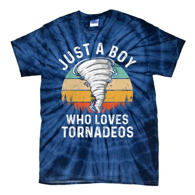 Funny Tornado Storm Chasing Twister Hurricane Boys Tie-Dye T-Shirt