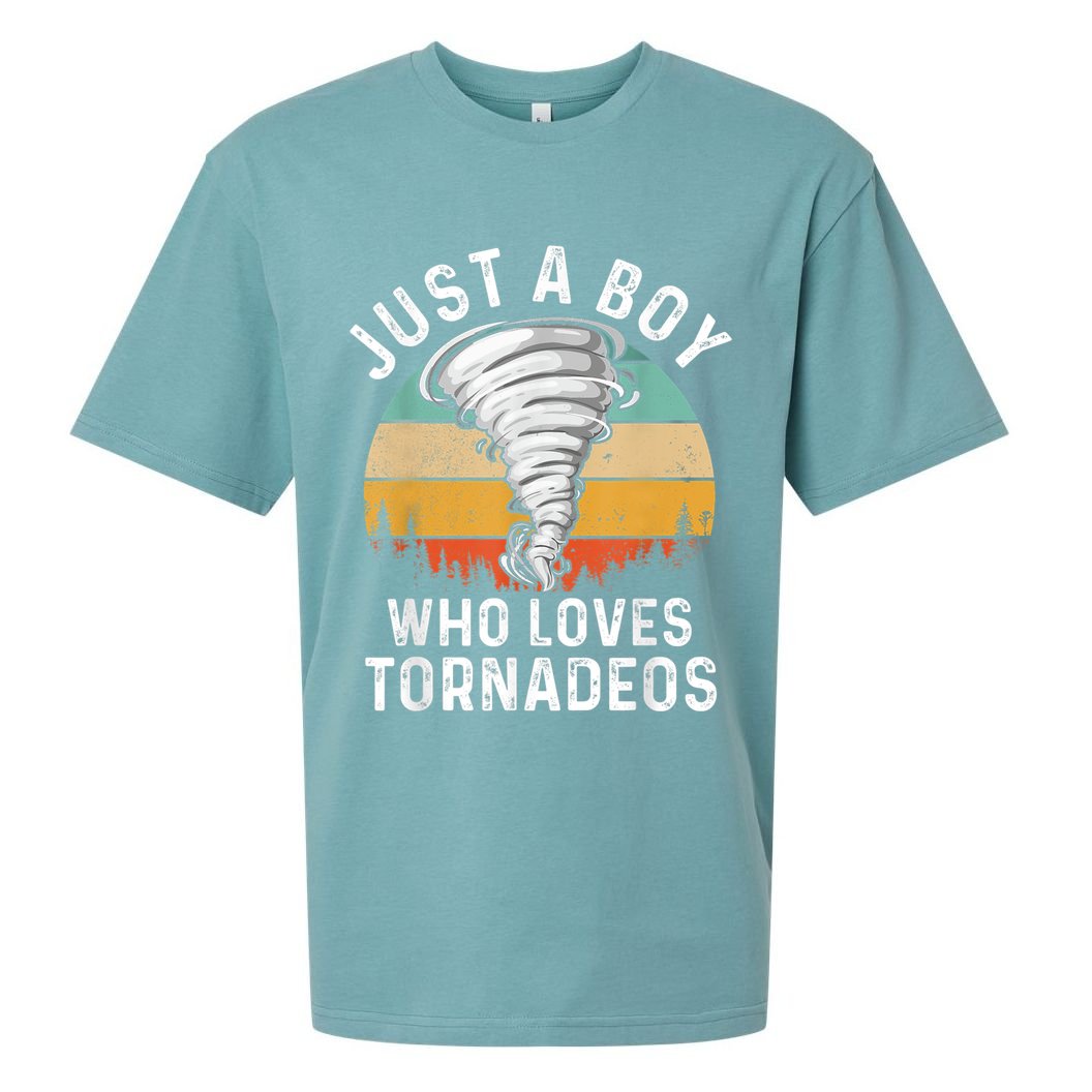 Funny Tornado Storm Chasing Twister Hurricane Boys Sueded Cloud Jersey T-Shirt